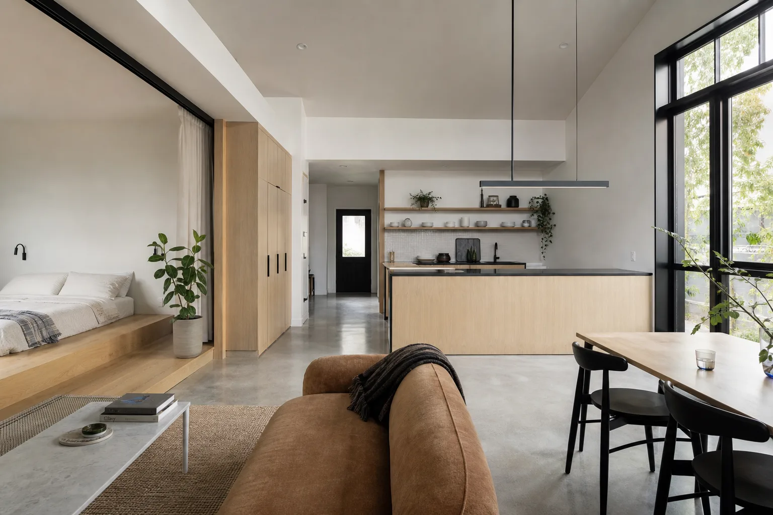 Photoreal interior rendering — Studio Loft